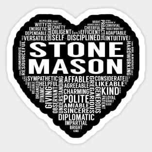 Stone Mason Heart Sticker